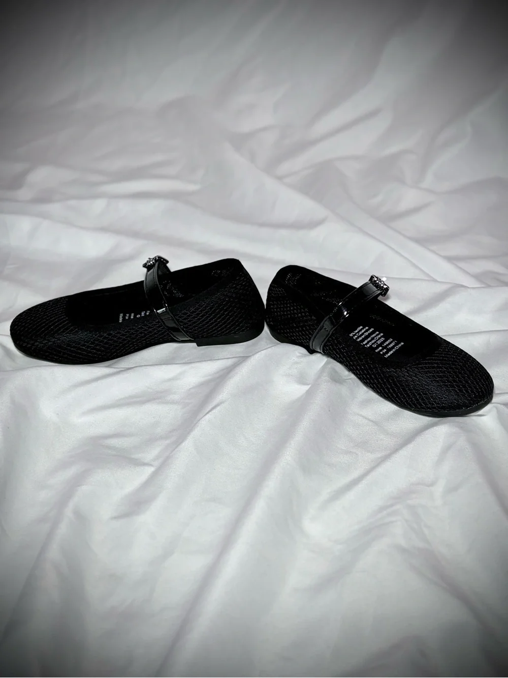 Fashion Nova Black Girls' Mary Jane Flats with Buckle Strap